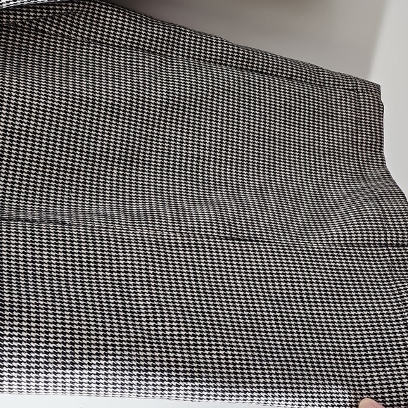 Black Houndstooth Wide-Leg Pants. Academia Dark Black and White Wide Leg Size 12 - Picture 2 of 11